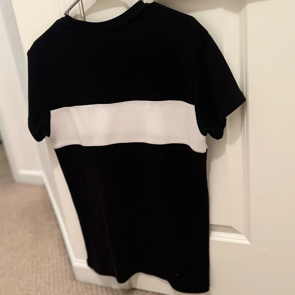 3/$19 Forever 21 color block wide stripe textured short sleeve shirt